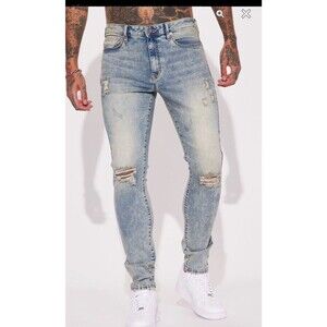 Fashion Nova Conner Skinny Jeans Mens Size 38x31